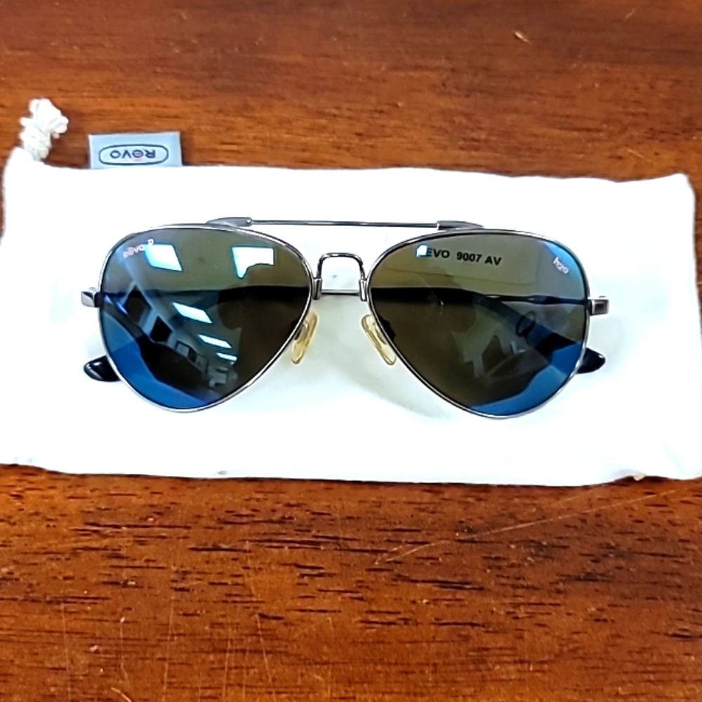 Revo 9007 080/J6 56mm Sunglasses Polarized Aviator H20 VG